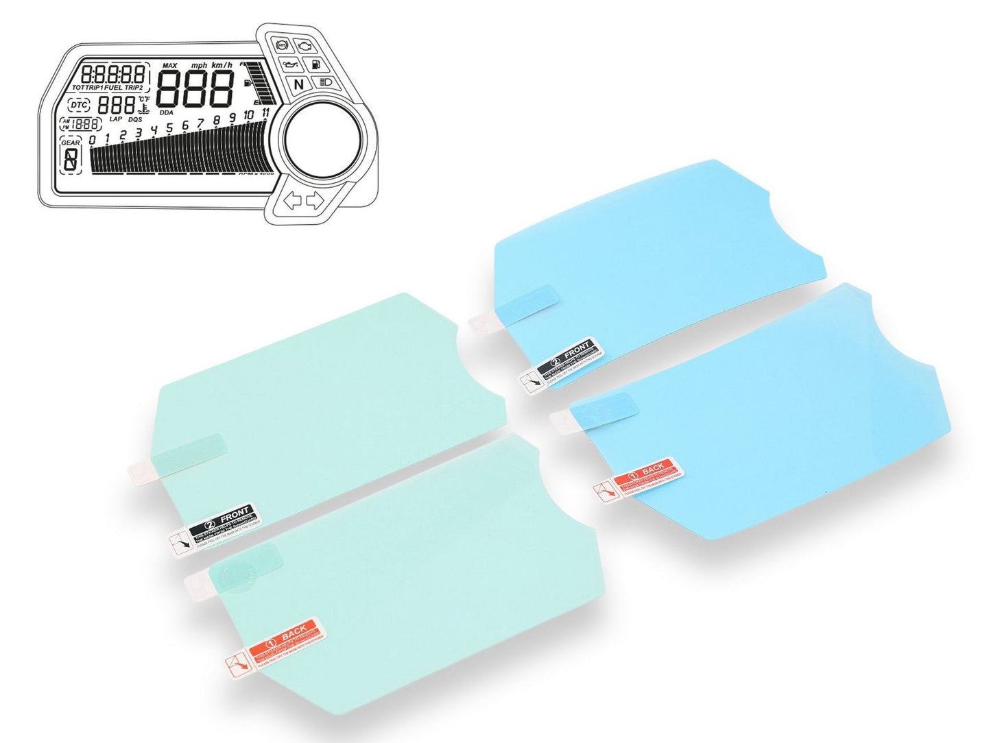 DP006 - CNC RACING Ducati Multistrada 1200 Dashboard Screen Protectors kit – Accessories in the Motodeal Motorcycle Aftermarket Accessories and Parts Online Shop