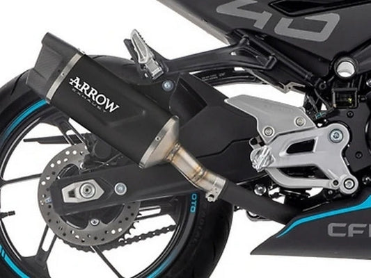 ARROW 71959AKN CF Moto 450NK (2023+) Black Aluminum Slip-on Exhaust "Indy Race" – Accessories in the 2WheelsHero Motorcycle Aftermarket Accessories and Parts Online Shop