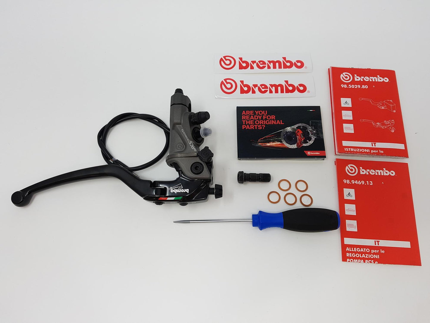 BREMBO Radial Brake Master Cylinder 19RCS "Corsa Corta" (18-20 mm ratio) – Accessories in the Motodeal Motorcycle Aftermarket Accessories and Parts Online Shop