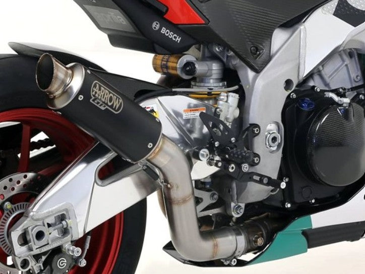 ARROW 71520GPI Aprilia RSV4 (15/16) Dark Steel Slip-on Exhaust "GP2" – Accessories in the 2WheelsHero Motorcycle Aftermarket Accessories and Parts Online Shop