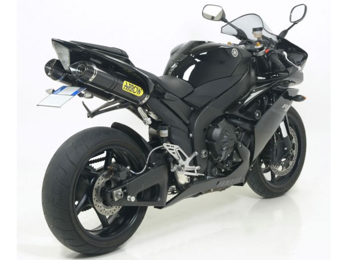 ARROW 71719MK Yamaha R1 (2007+) Carbon Slip-on Exhaust "Thunder" – Accessories in the 2WheelsHero Motorcycle Aftermarket Accessories and Parts Online Shop