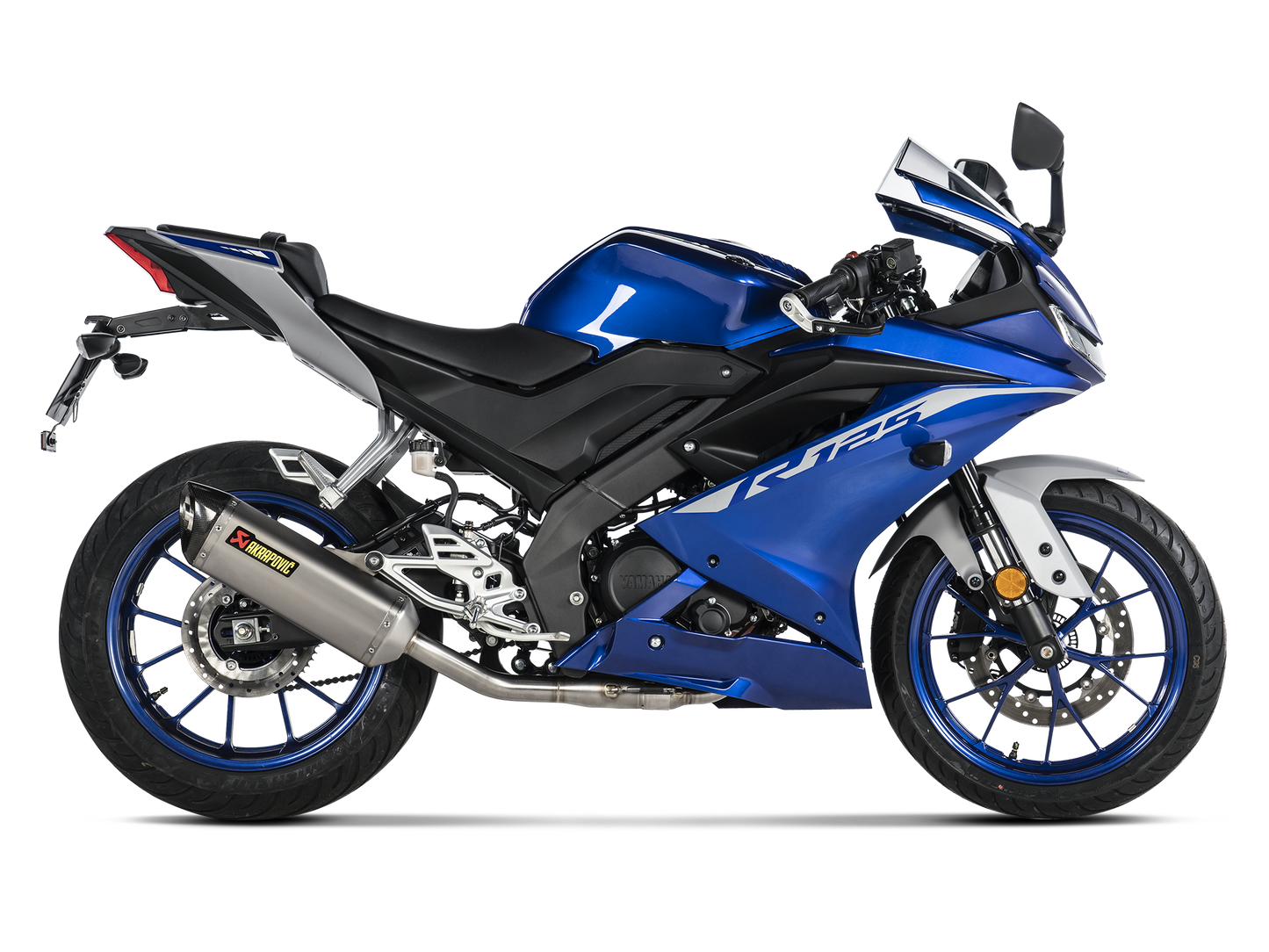 AKRAPOVIC S-Y125R8-HZT Yamaha MT-125 / YZF-R125 / R15 (2021+) Exhaust System "Racing Line" (titanium) – Accessories in the 2WheelsHero Motorcycle Aftermarket Accessories and Parts Online Shop