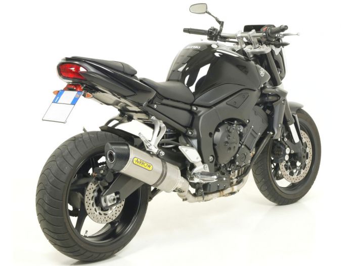 ARROW 71343MI+71708AK Yamaha FZ1/Fazer (2006+) Aluminum Slip-on Exhaust "Maxi Race Tech" – Accessories in the 2WheelsHero Motorcycle Aftermarket Accessories and Parts Online Shop