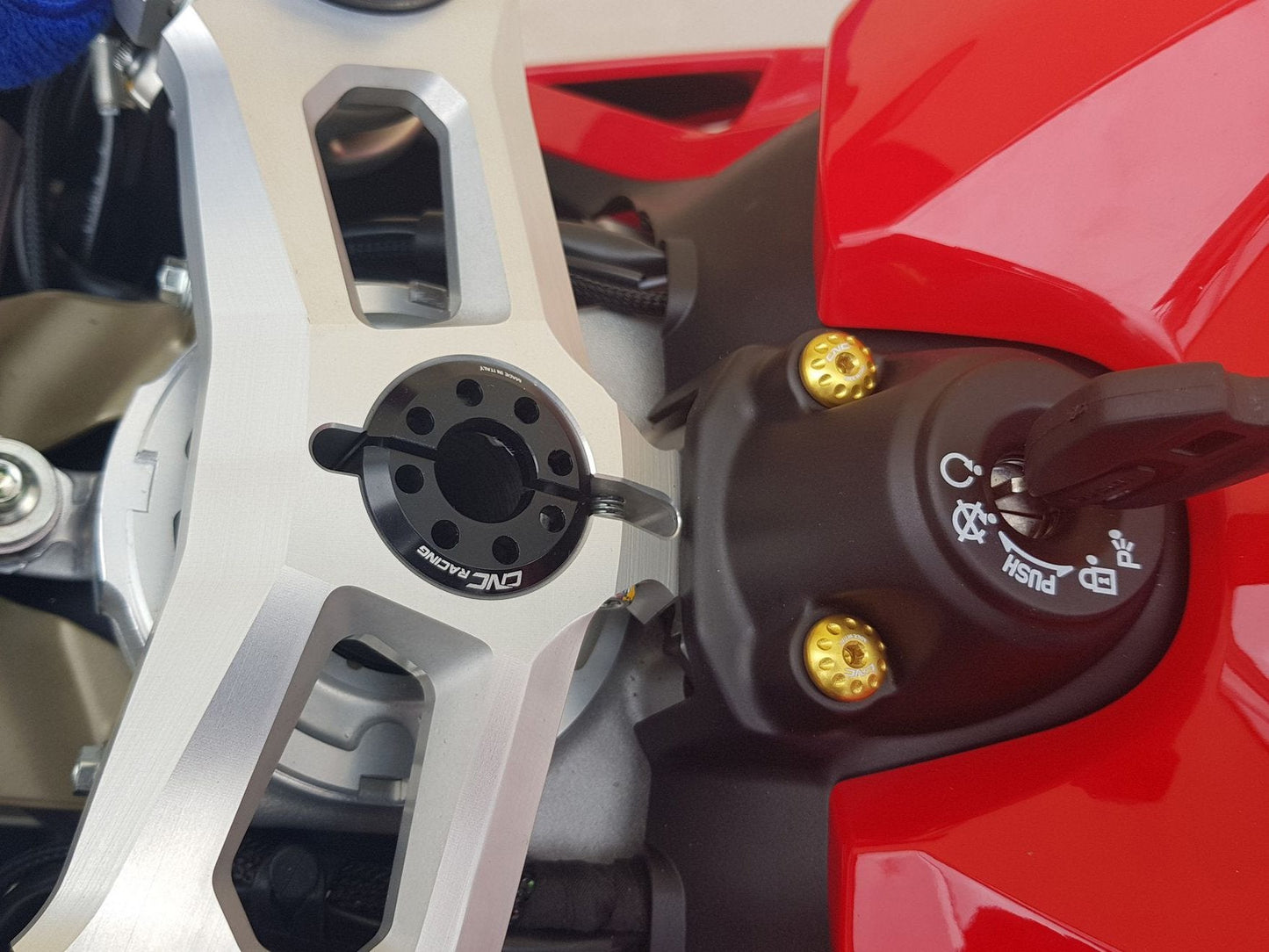 GH457 - CNC RACING Ducati Panigale V4 / Streetfighter (18/24) Steering Head Ring Nut – Accessories in the Motodeal Motorcycle Aftermarket Accessories and Parts Online Shop