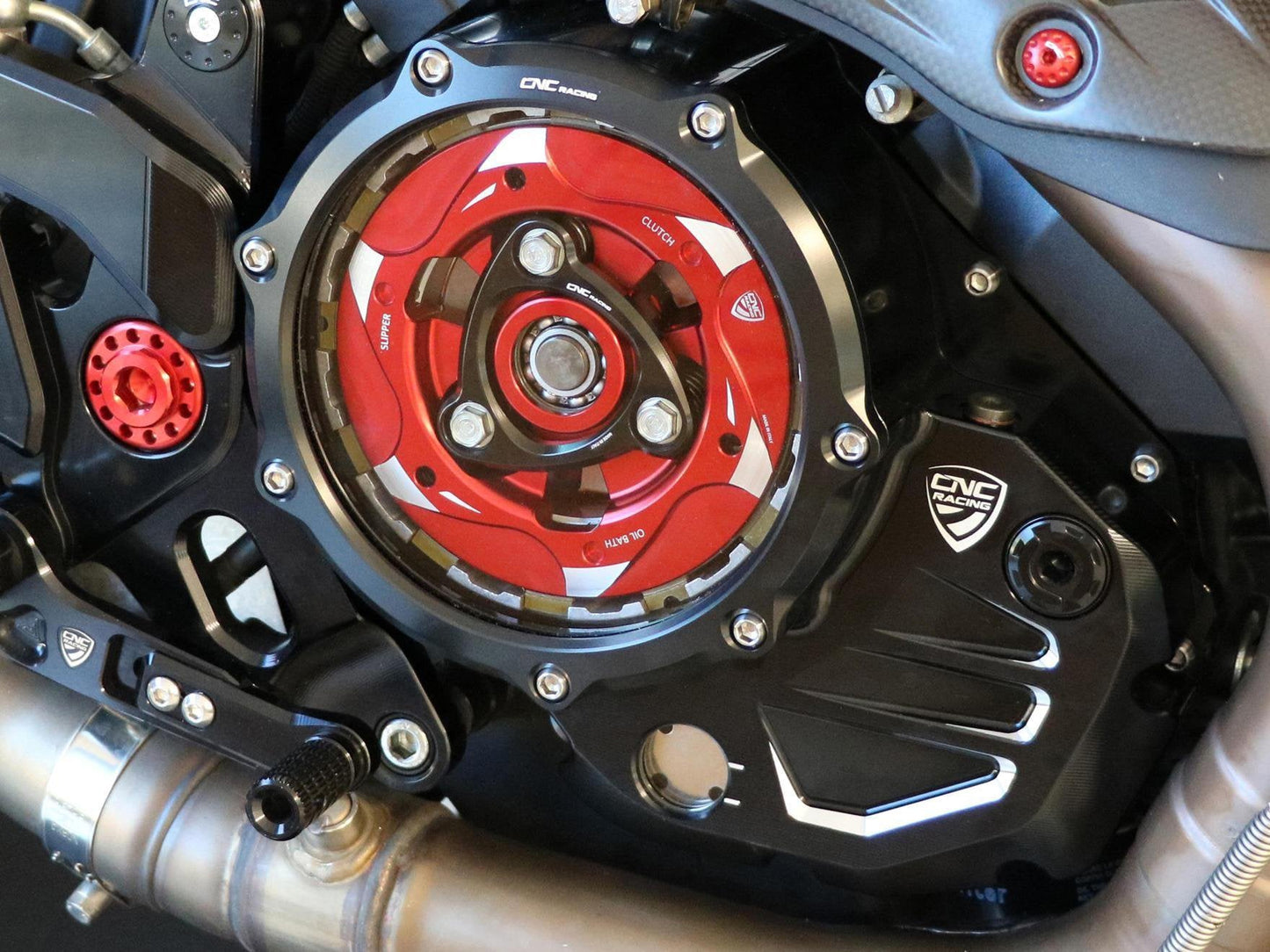 CA501 - CNC RACING Ducati Oil Bath Clear Clutch Cover – Accessories in the Motodeal Motorcycle Aftermarket Accessories and Parts Online Shop