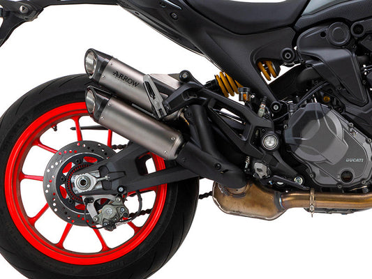 ARROW 71939PR Ducati Monster 950 / 937 (2021+) Slip-on Exhaust "Round-sil" (titanium) – Accessories in the 2WheelsHero Motorcycle Aftermarket Accessories and Parts Online Shop