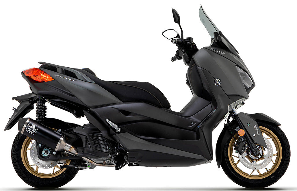 ARROW 53080MI+53533ANN Kymco Downtown 350I (2016+) Dark Aluminum Slip-on Exhaust "Urban" – Accessories in the 2WheelsHero Motorcycle Aftermarket Accessories and Parts Online Shop