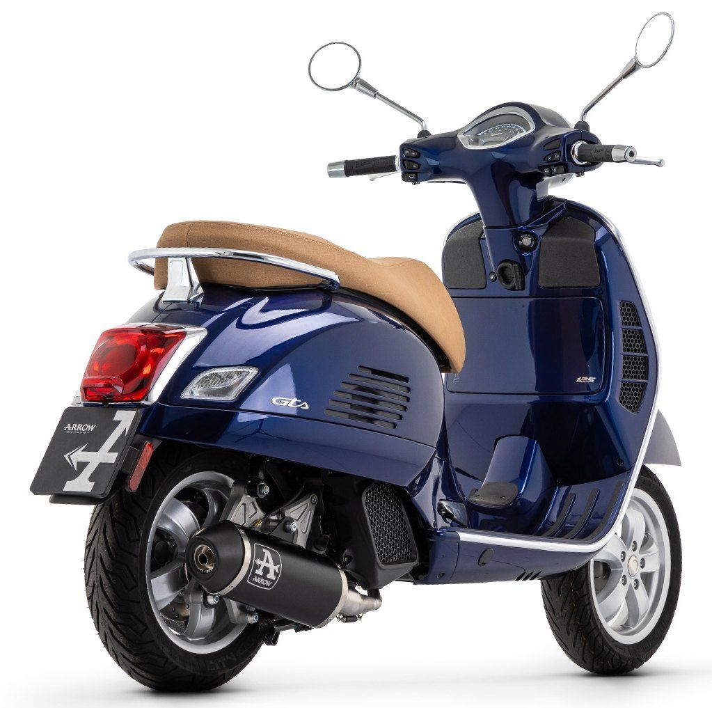 ARROW 53067KZ+53520ANN Piaggio Vespa Primavera 125 I-GET 3V (2017+) Aluminum Full Exhaust System "Competition Evo Urban" – Accessories in the 2WheelsHero Motorcycle Aftermarket Accessories and Parts Online Shop