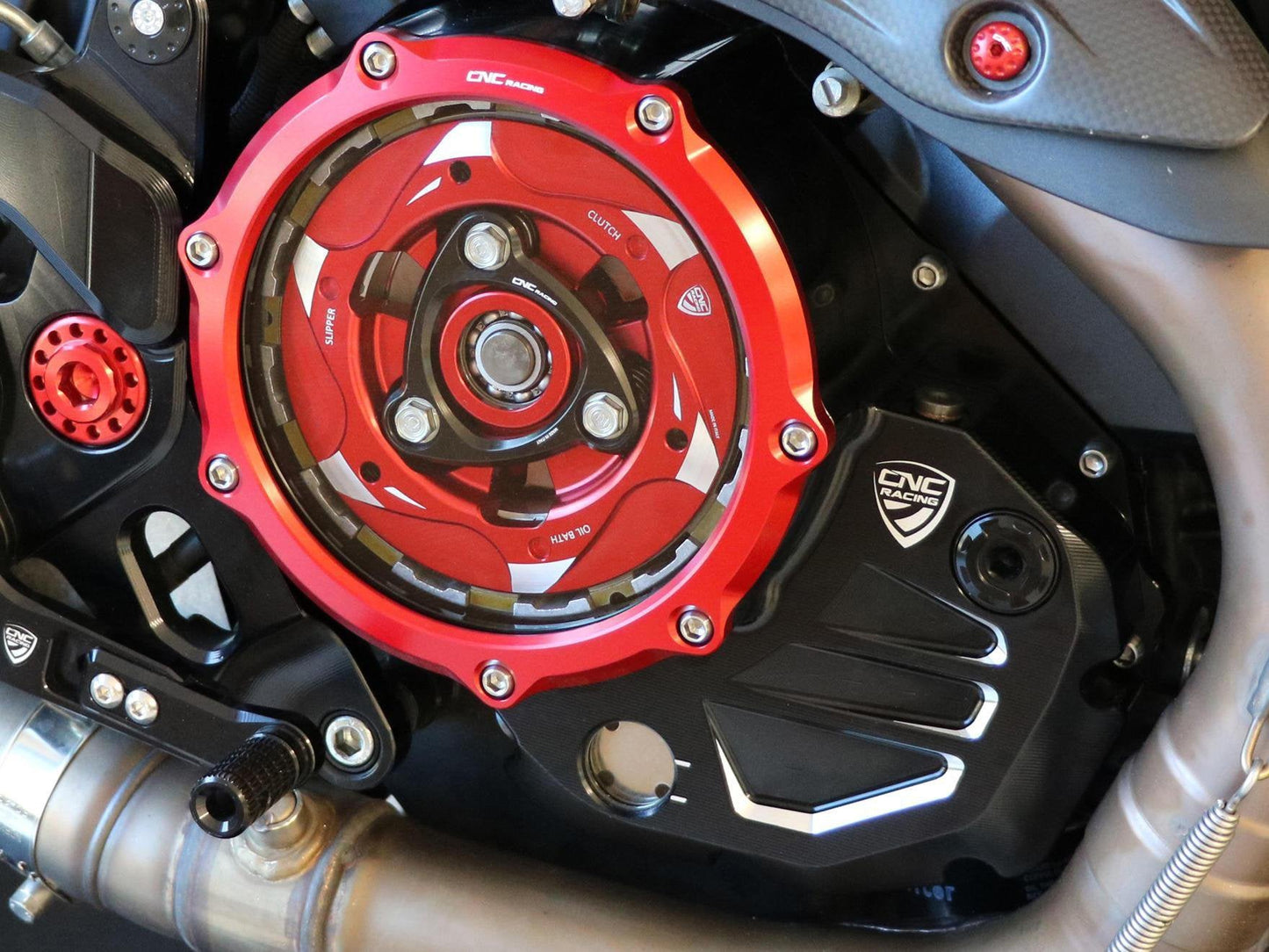 CA501 - CNC RACING Ducati Oil Bath Clear Clutch Cover – Accessories in the Motodeal Motorcycle Aftermarket Accessories and Parts Online Shop