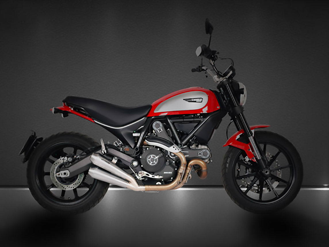 SPARK GDU2101 Ducati Scrambler 800 (15/18) Slip-on Exhaust "Classic"