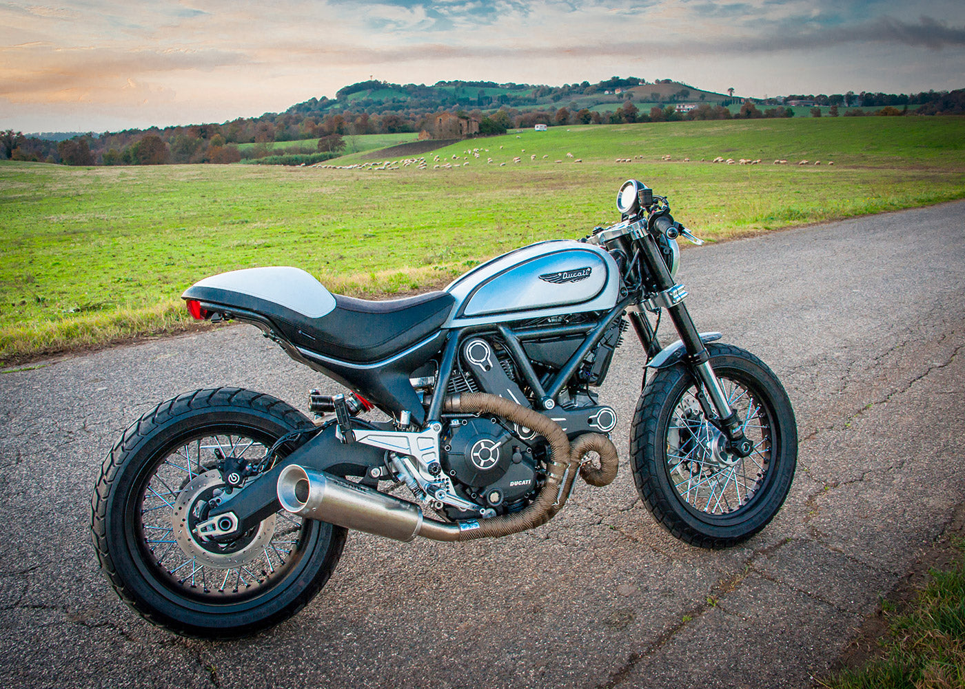 SPARK GDU2102 Ducati Scrambler 800 (15/18) Slip-on Exhaust "Evo V"