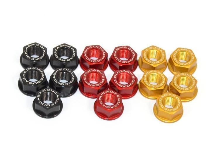 5DSB03 - DUCABIKE Ducati Rear Sprocket Carrier Nuts set – Accessories in the Motodeal Motorcycle Aftermarket Accessories and Parts Online Shop