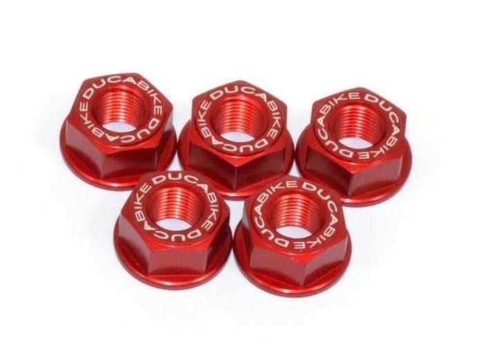 5DSB03 - DUCABIKE Ducati Rear Sprocket Carrier Nuts set – Accessories in the Motodeal Motorcycle Aftermarket Accessories and Parts Online Shop