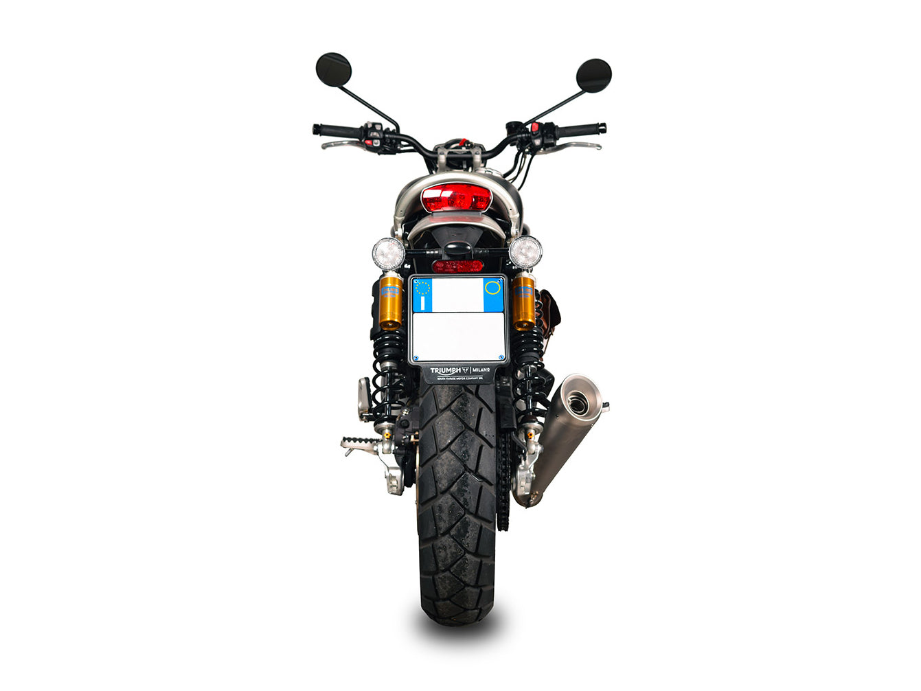 SPARK GTR8810 Triumph Scrambler 1200XC / 1200XE (2019+) Stainless Steel Full Exhaust System "60's"