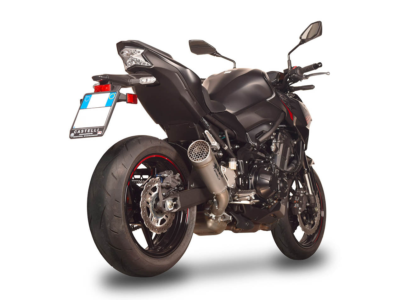 SPARK GKA0906 Kawasaki Z900 (2020+) Titanium Slip-on Exhaust "Grid-O" (EU Homologated)