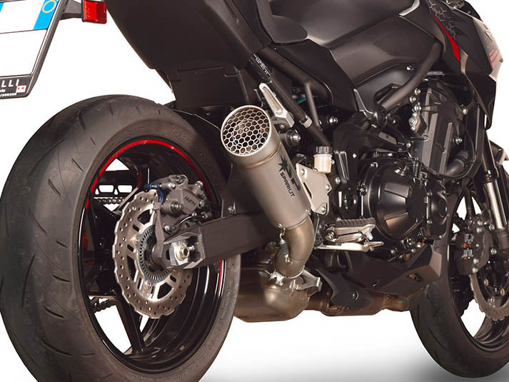 SPARK GKA0906 Kawasaki Z900 (2020+) Titanium Slip-on Exhaust "Grid-O" (EU Homologated)