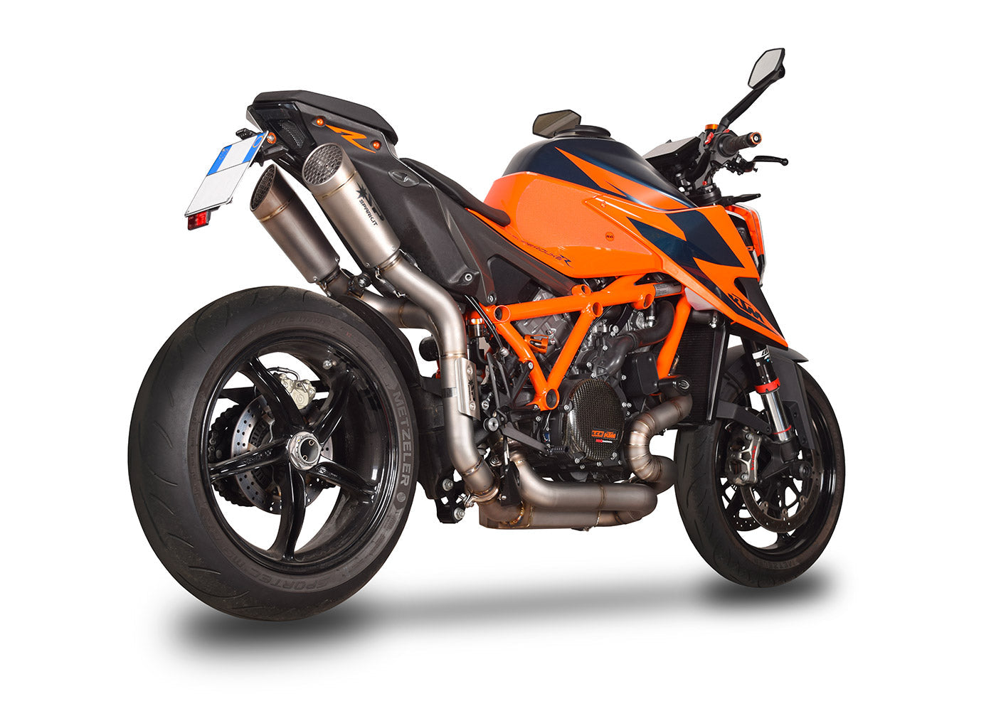 SPARK GKT8502 KTM 1290 / 1390 Super Duke R / R Evo (2020+) Titanium Exhaust Collector (racing; with valve simulator)