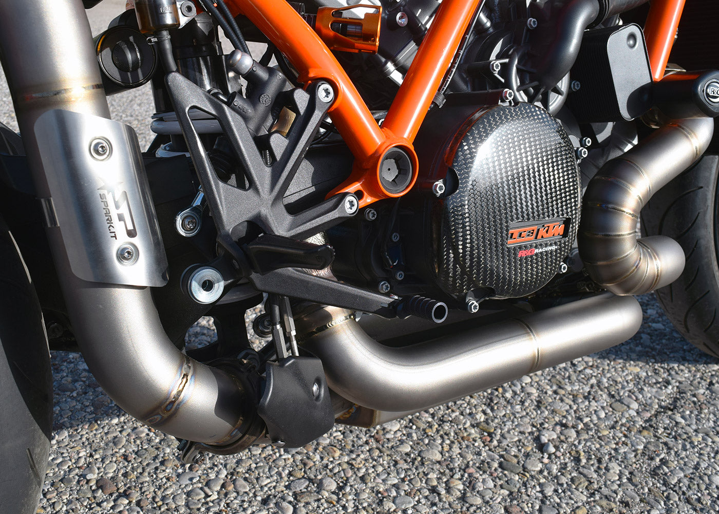 SPARK GKT8503 KTM 1290 / 1390 Super Duke R / R Evo (2020+) Titanium Exhaust Collector (racing; without valve simulator)