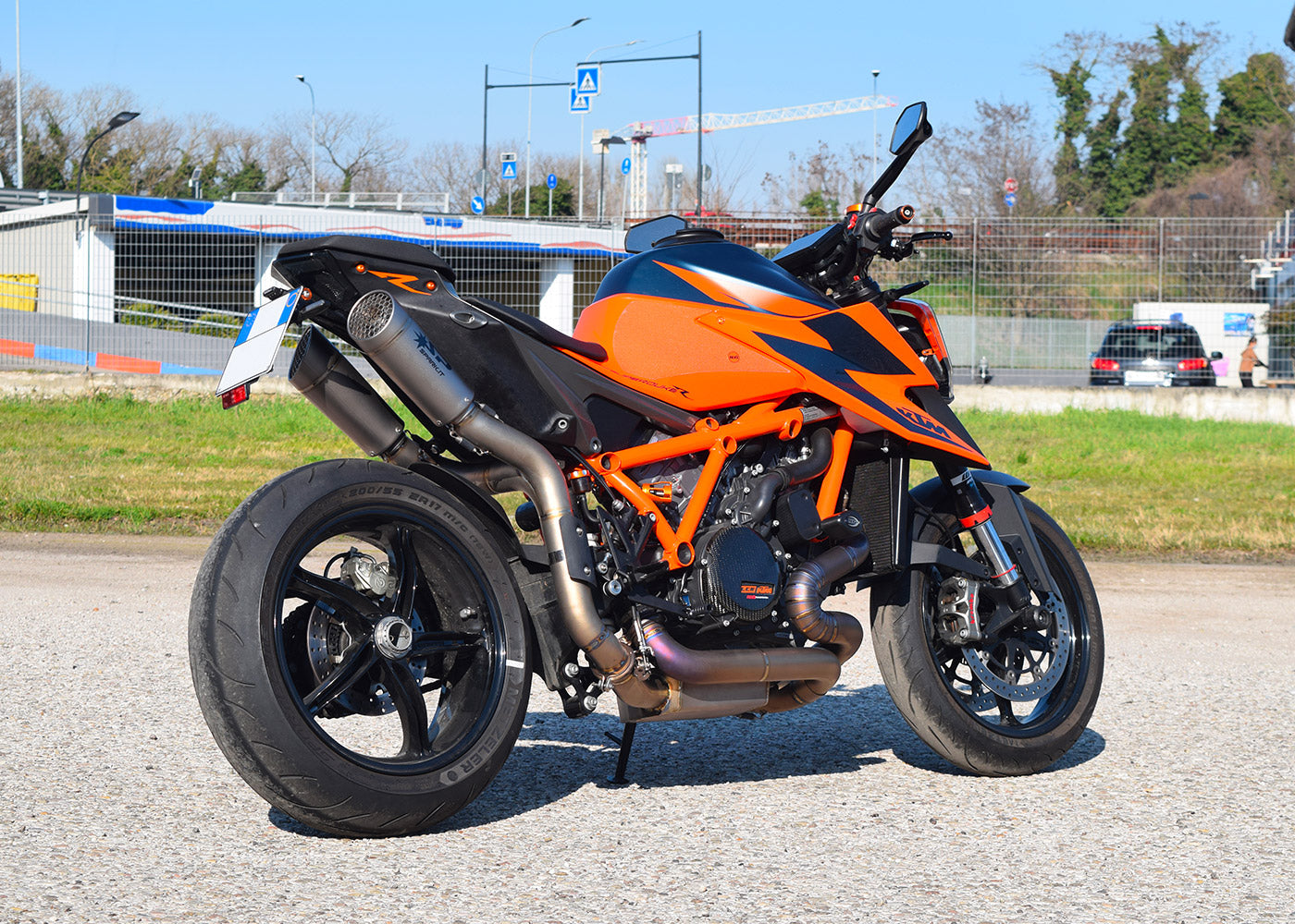 SPARK GKT8502 KTM 1290 / 1390 Super Duke R / R Evo (2020+) Titanium Exhaust Collector (racing; with valve simulator)