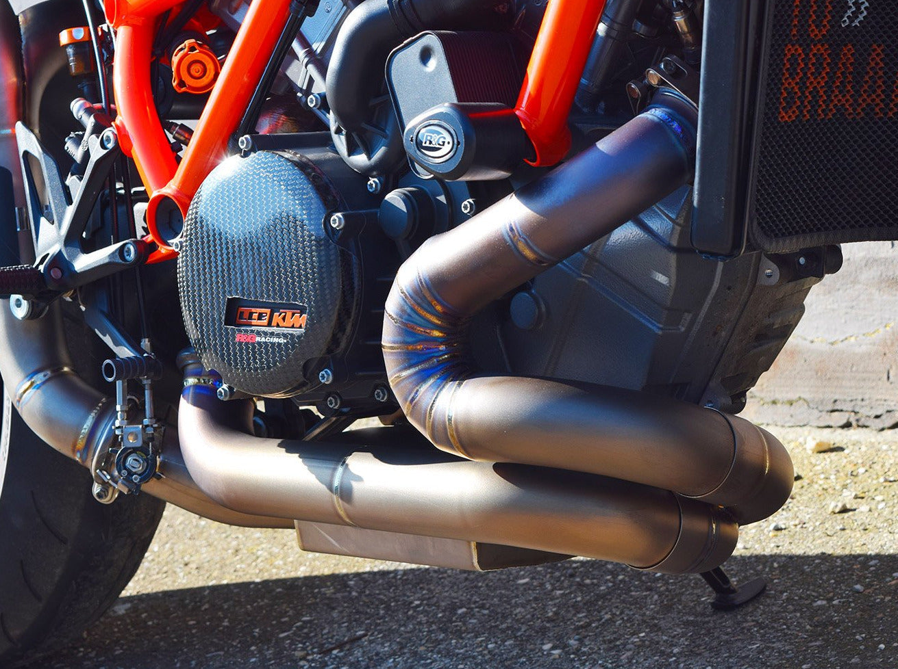 SPARK GKT8503 KTM 1290 / 1390 Super Duke R / R Evo (2020+) Titanium Exhaust Collector (racing; without valve simulator)