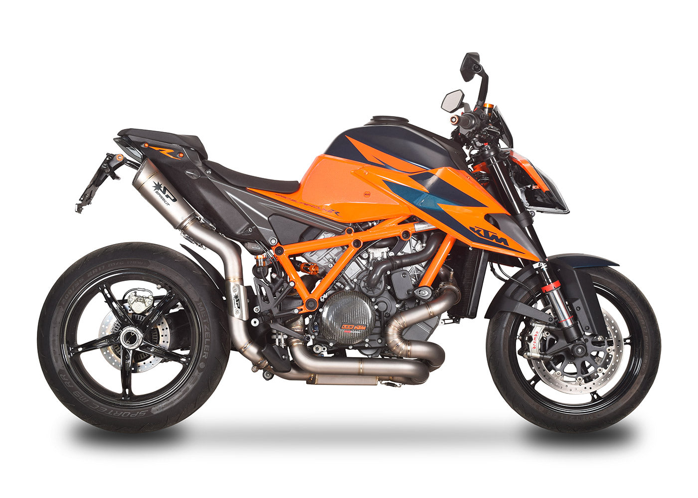 SPARK GKT8502 KTM 1290 / 1390 Super Duke R / R Evo (2020+) Titanium Exhaust Collector (racing; with valve simulator)