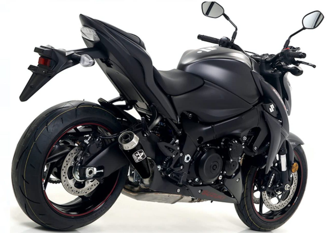 ARROW 71828PRN Suzuki GSXS1000/F (2015+) Dark Steel Slip-on Exhaust "Pro Race" – Accessories in the 2WheelsHero Motorcycle Aftermarket Accessories and Parts Online Shop