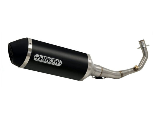 ARROW 73002KZ+73502ANN Piaggio MP3 400RST (2007+) Aluminum Full Exhaust System "Competition Evo Urban" – Accessories in the 2WheelsHero Motorcycle Aftermarket Accessories and Parts Online Shop