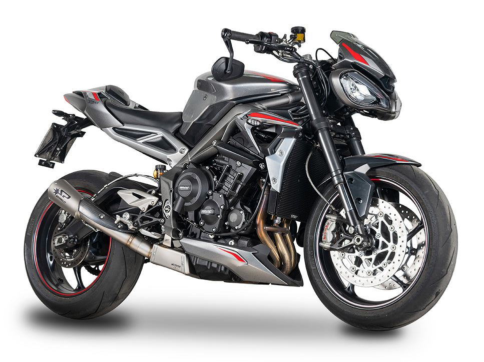 SPARK GTR0506 Triumph Street Triple 765 R / RS / S (20/22) Titanium Semi-full Exhaust System "Moto GP" (EU Homologated)