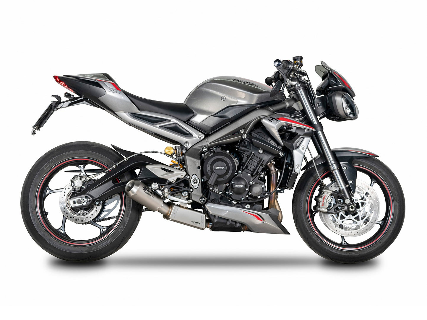 SPARK GTR0504 Triumph Street Triple 765 R / RS / S (2023+) Titanium Semi-full Exhaust System "Moto GP" (EU Homologated)