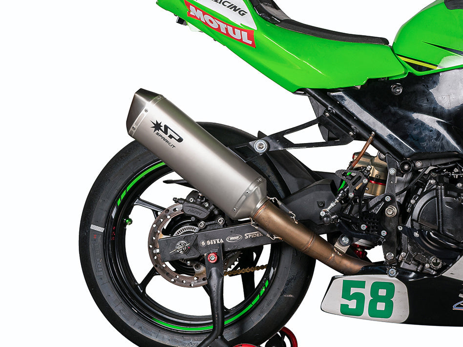 SPARK GKA8827 Kawasaki Ninja 400 (2018+) Titanium Full Exhaust System "Force" (racing)