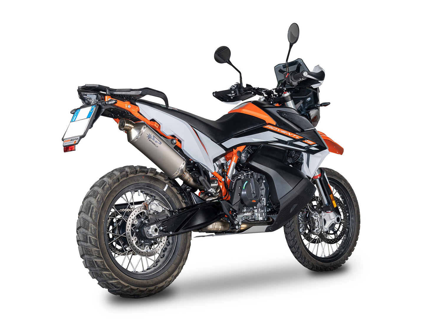 SPARK GKT0501 KTM 890 / 790 Adventure (2022+) Slip-on Exhaust "Dakar" (EURO 5; titanium)