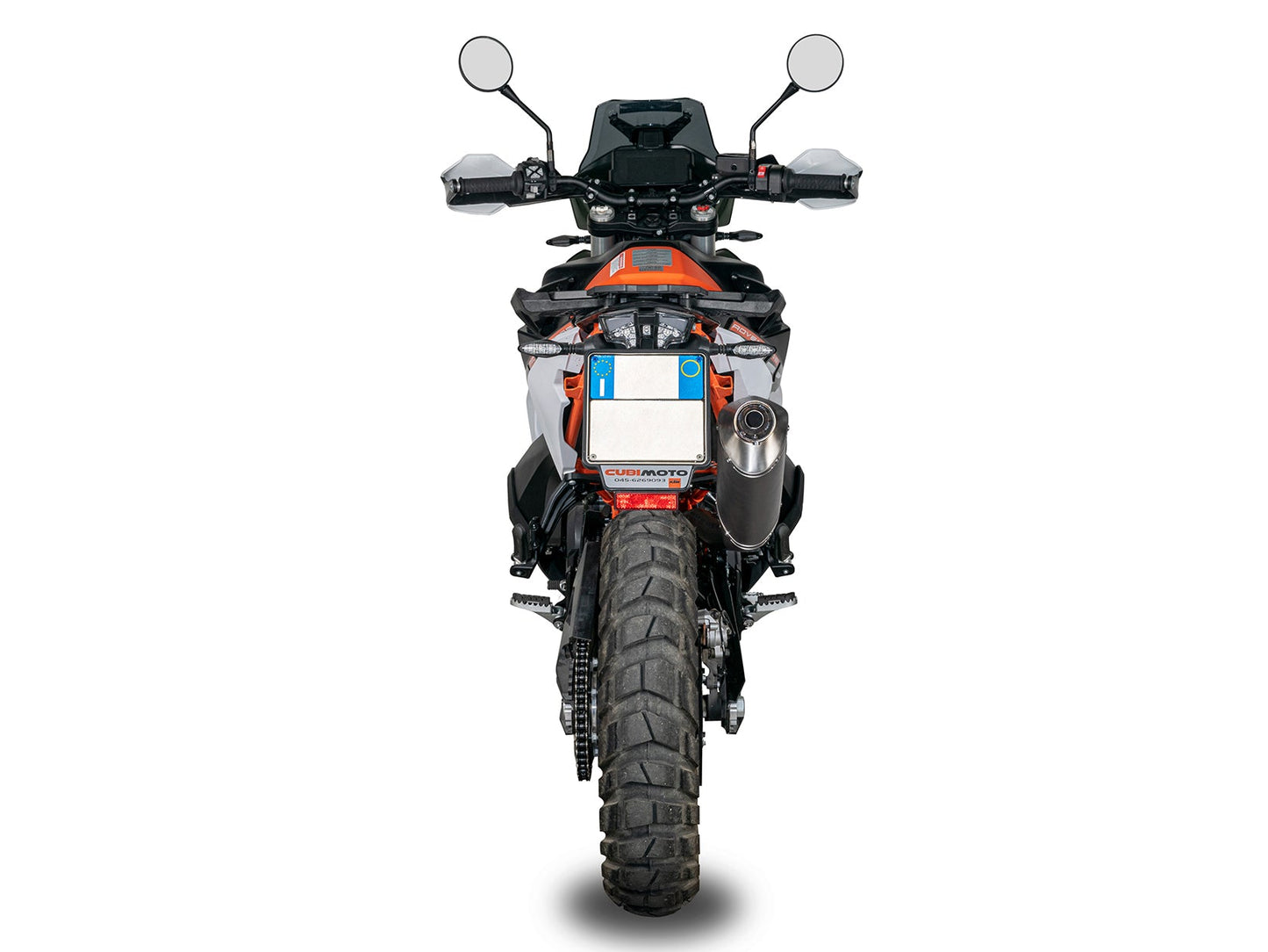 SPARK GKT0501 KTM 890 / 790 Adventure (2022+) Slip-on Exhaust "Dakar" (EURO 5; titanium)