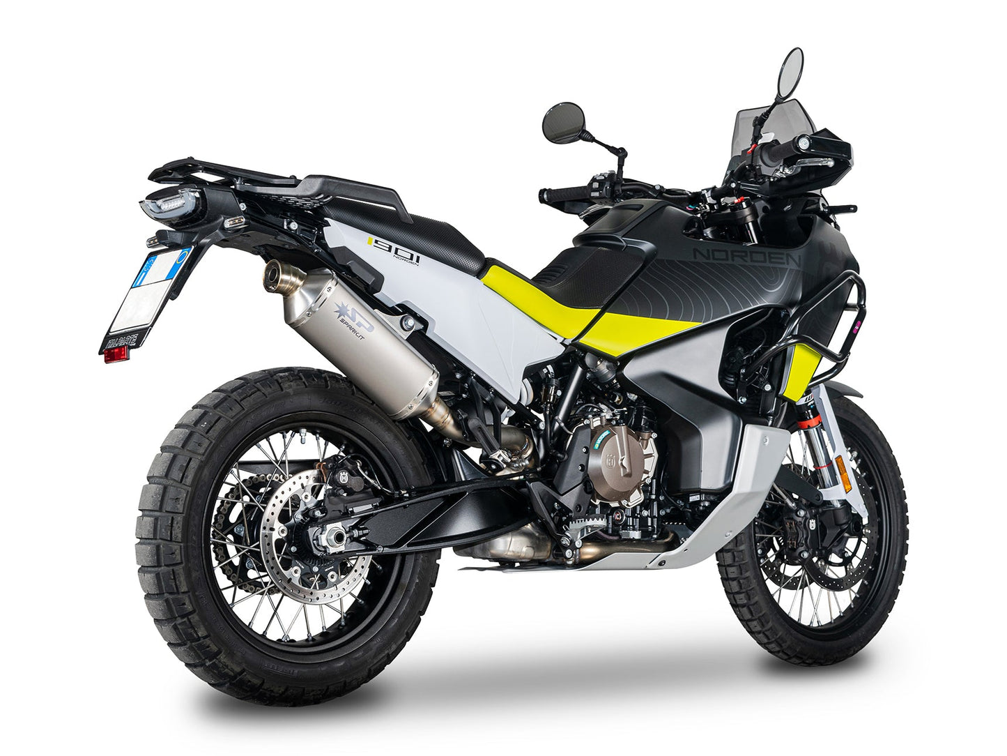 SPARK GKT0501 Husqvarna Norden 901 (2022+) Slip-on Exhaust "Dakar" (EURO 5; titanium)