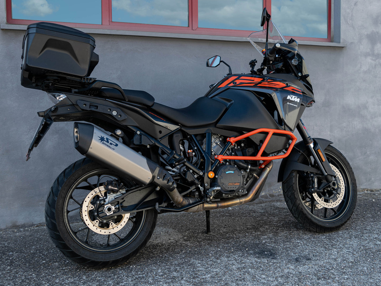 SPARK GKT0204 KTM 1290 Super Adventure (17/20) Slip-on Exhaust "Fighter" (approved; titanium)