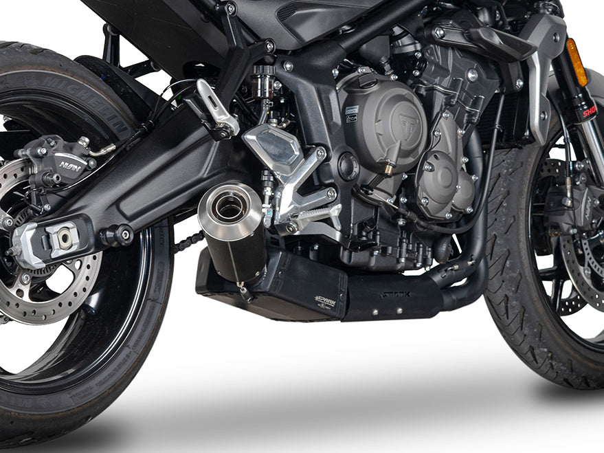 SPARK GTR8818 Triumph Trident 660 / Tiger Sport 660 (2021+) Black Series Full Exhaust System "Moto GP" (EU Homologated)