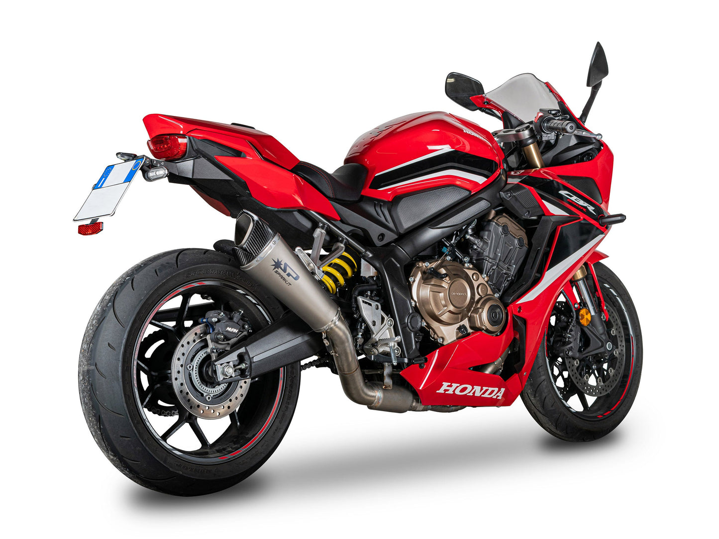 SPARK GHO8839 Honda CB650R / CBR650R (2019+) Titanium Full Exhaust System "Konix Evo" (high mount)