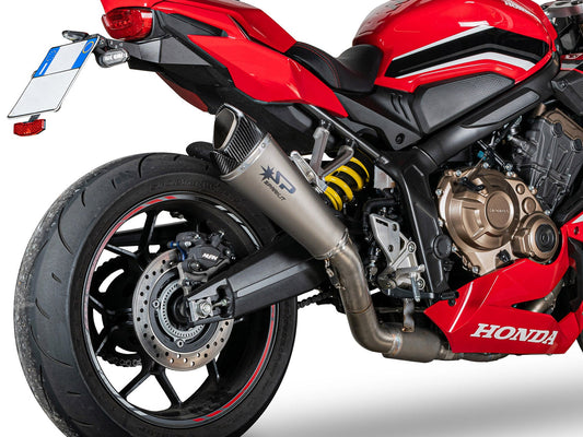 SPARK GHO8839 Honda CB650R / CBR650R (2019+) Titanium Full Exhaust System "Konix Evo" (high mount)