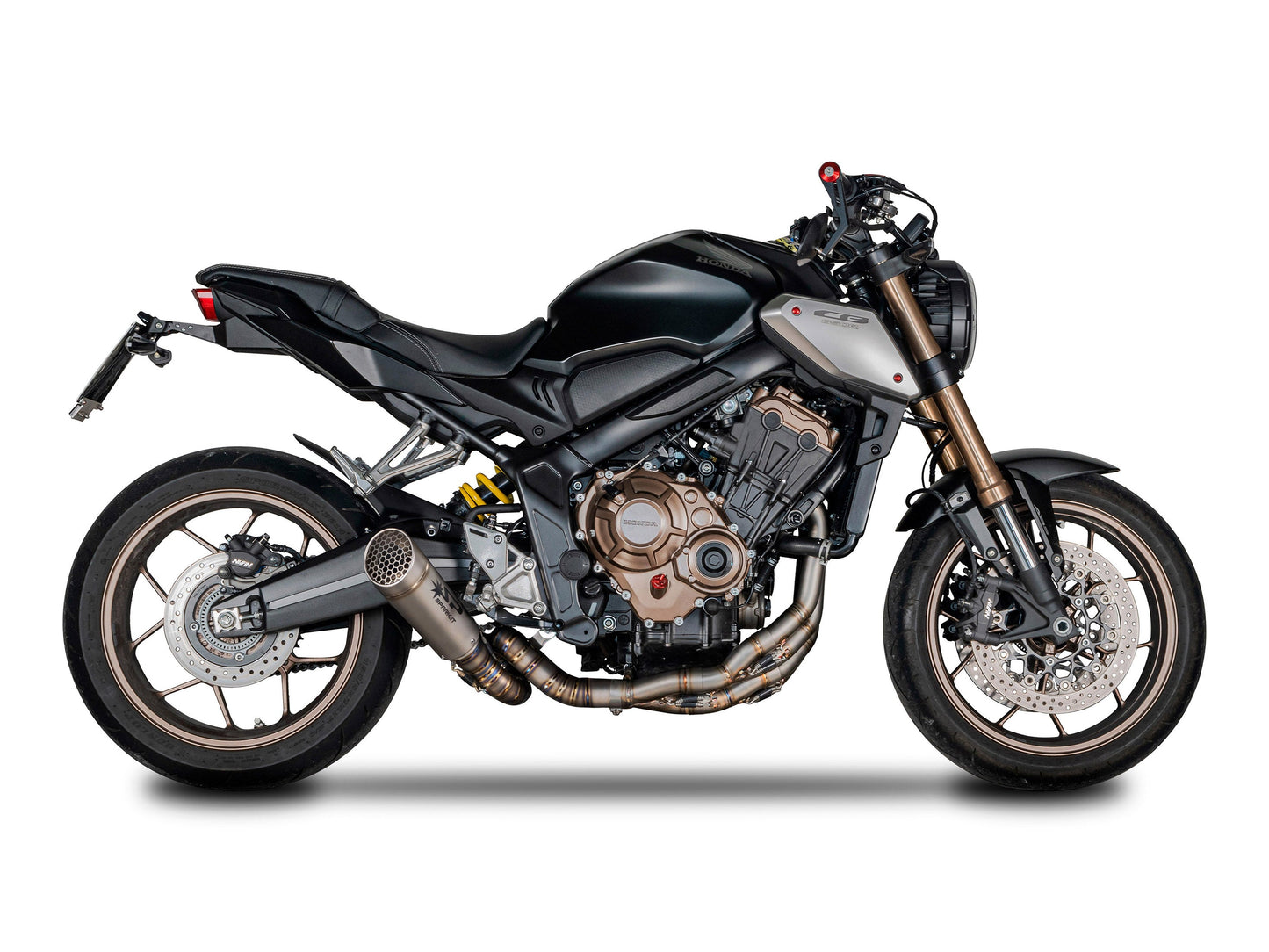 SPARK GHO8841 Honda CB650R / CBR650R (2019+) Titanium Full Exhaust System "Grid-O" (racing)