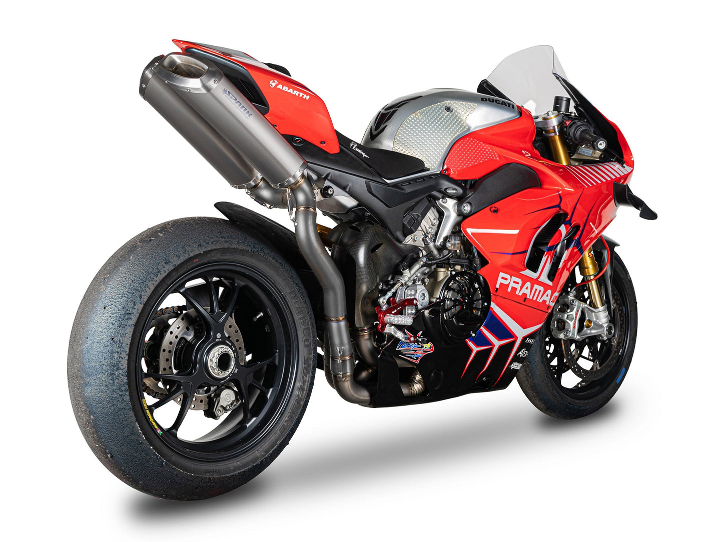 SPARK GDU8838 Ducati Panigale V4 / Streetfighter Titanium 3/4 Exhaust System "RECTANGULAR" (racing)