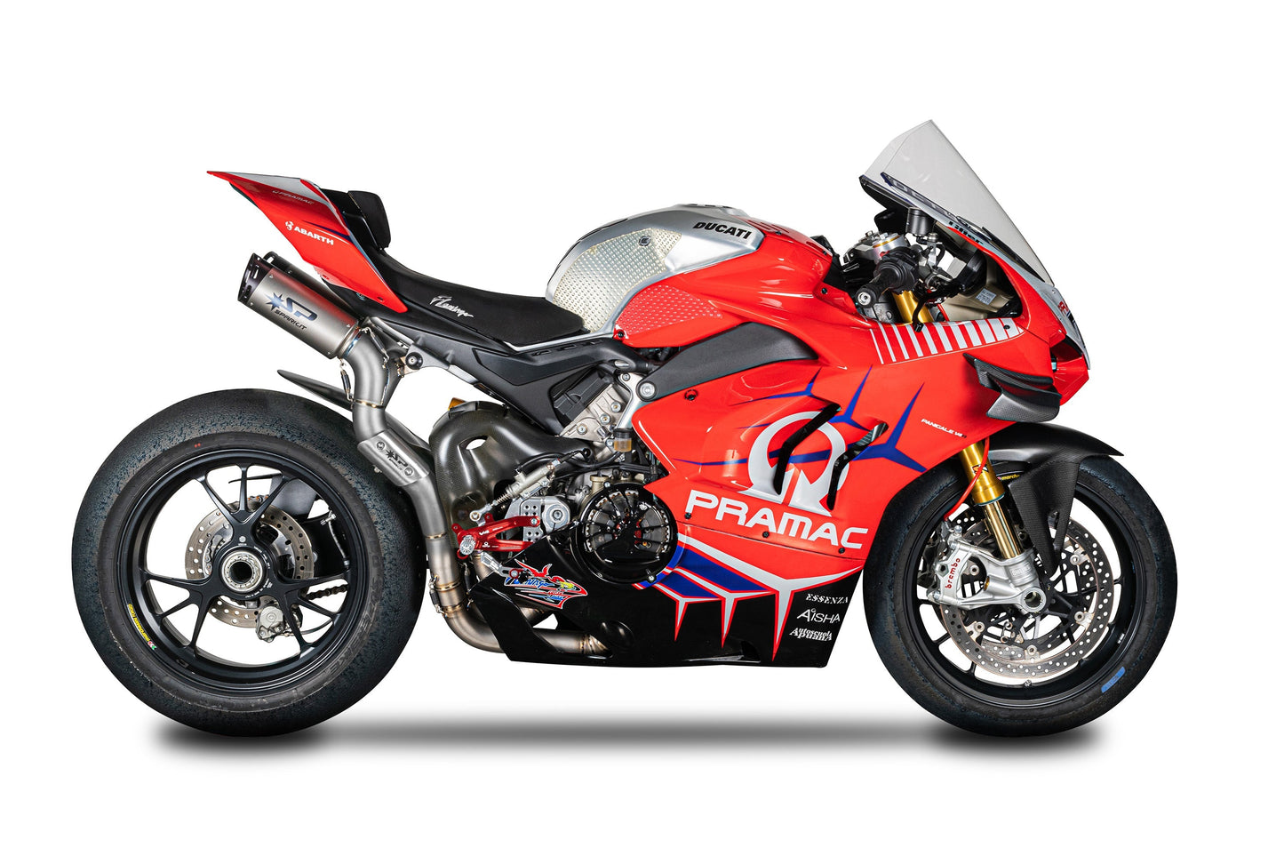 SPARK GDU8847 Ducati Panigale V4 / Streetfighter Titanium 3/4 Exhaust System "DYNO" (racing)