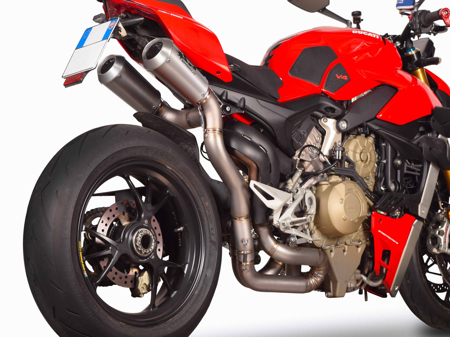 SPARK GDU8834 Ducati Streetfighter V4 (2020+) Titanium 3/4 Exhaust System "MOTO GP" (racing)