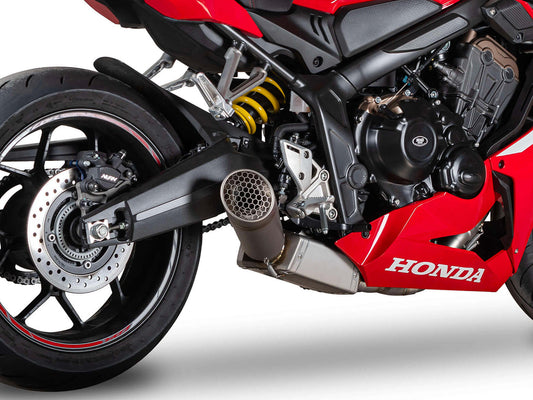 SPARK GHO8838 Honda CB650R / CBR650R (2019+) Titanium Full Exhaust System "Grid-O" (EU Homologated; low mount)