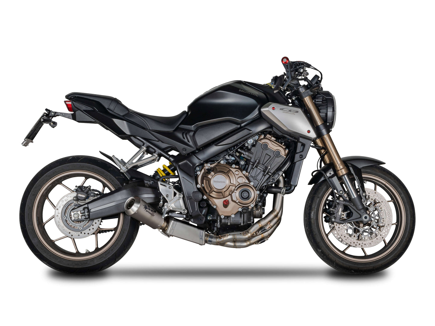 SPARK GHO8842 Honda CB650R / CBR650R (2019+) Titanium Full Exhaust System "Moto GP" (EU Homologated; low mount)