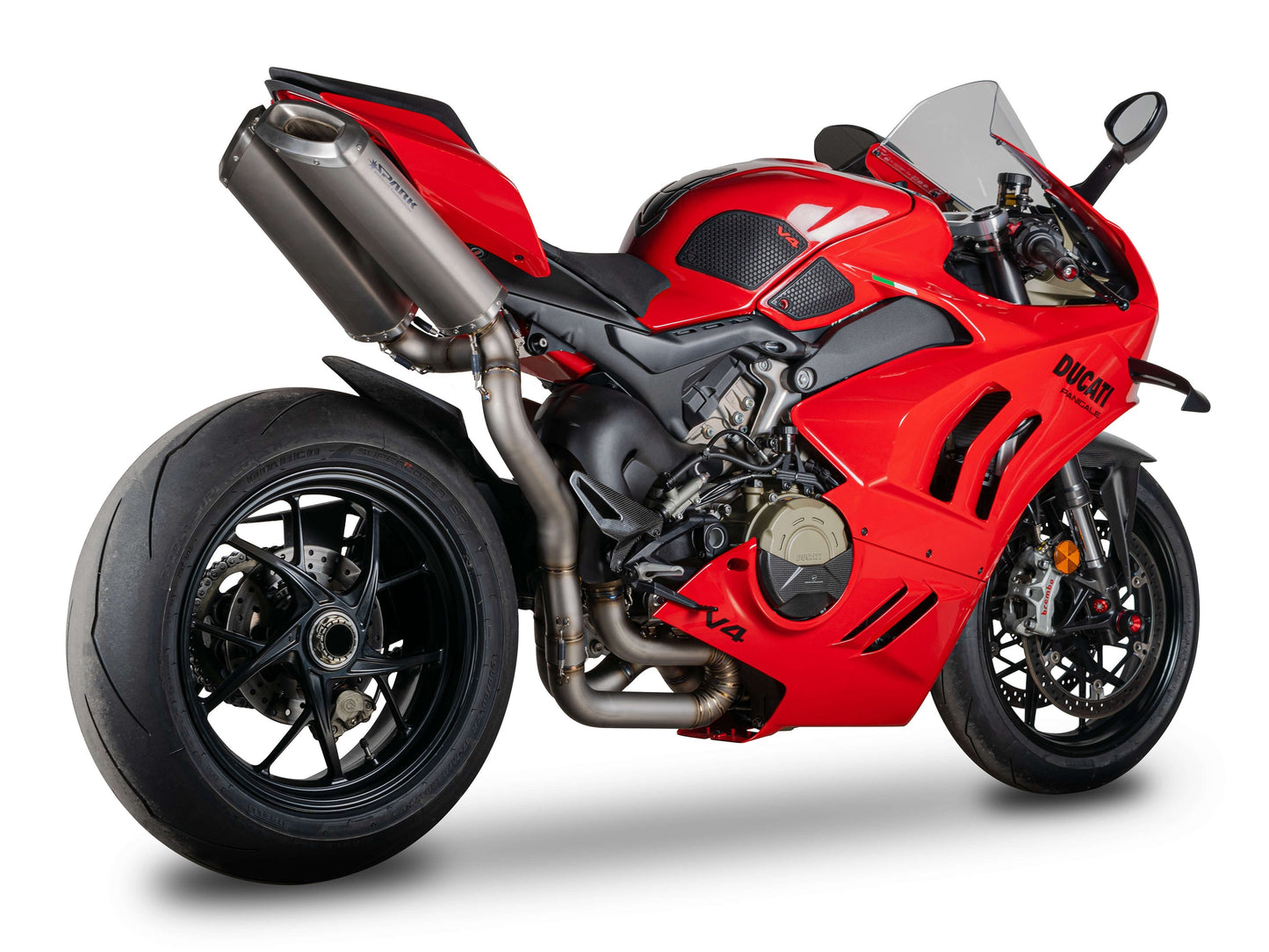 SPARK GDU8838 Ducati Panigale V4 / Streetfighter Titanium 3/4 Exhaust System "RECTANGULAR" (racing)