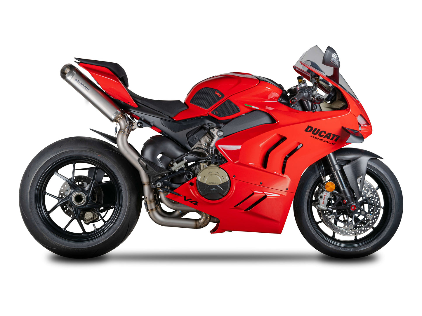 SPARK GDU8838 Ducati Panigale V4 / Streetfighter Titanium 3/4 Exhaust System "RECTANGULAR" (racing)