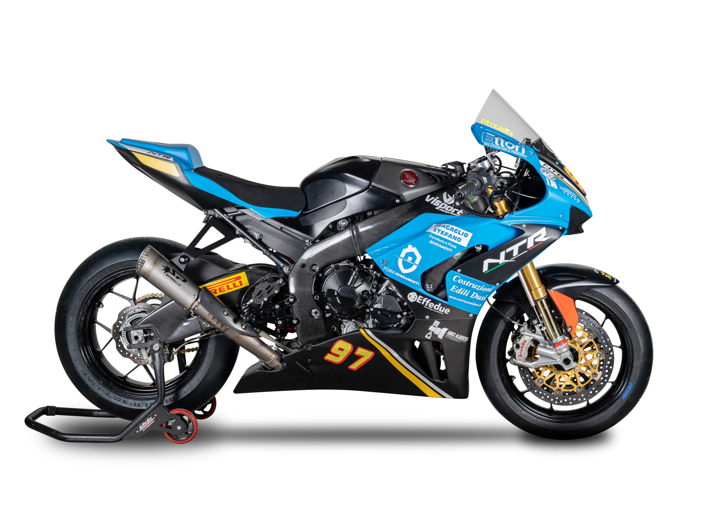 SPARK GHO8836 Honda CBR1000RR-R (2020+) Titanium Full Exhaust System "Grid-O" (racing)