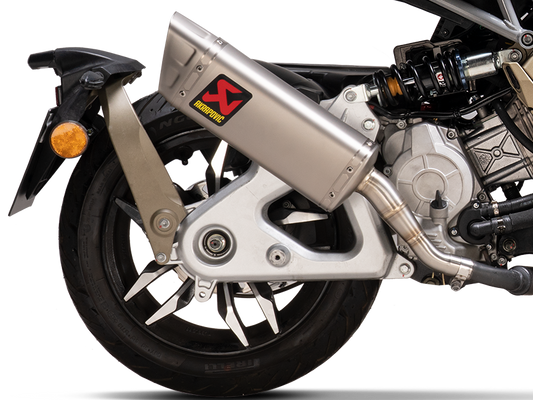 AKRAPOVIC S-IT125SO2-APT Italjet Dragster 125 / 200 (2024+) Slip-On Exhaust (titanium) – Accessories in the 2WheelsHero Motorcycle Aftermarket Accessories and Parts Online Shop