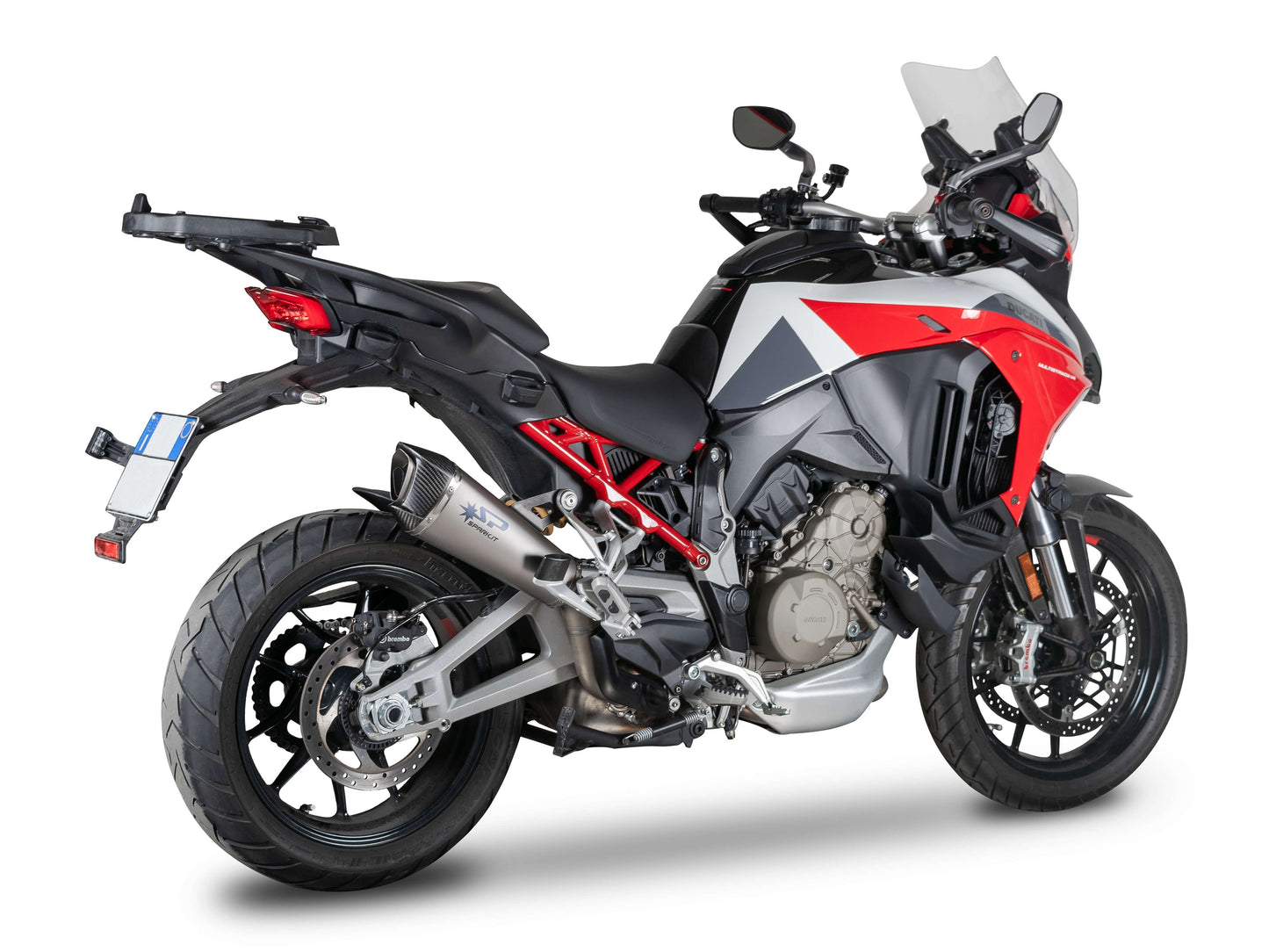 SPARK GDU1605 Ducati Multistrada V4 (2021+) Slip-on Exhaust "Konix EVO" (EU homologated; titanium)