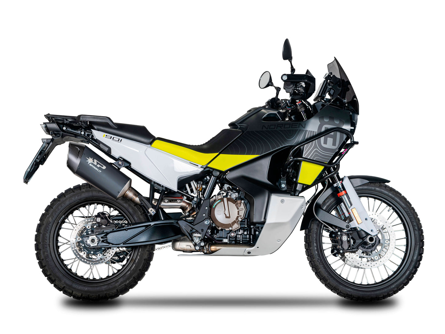 SPARK GHU0601 Husqvarna Norden 901 (2022+) Black Series Full Exhaust System "Fighter EVO" (EU Homologated)