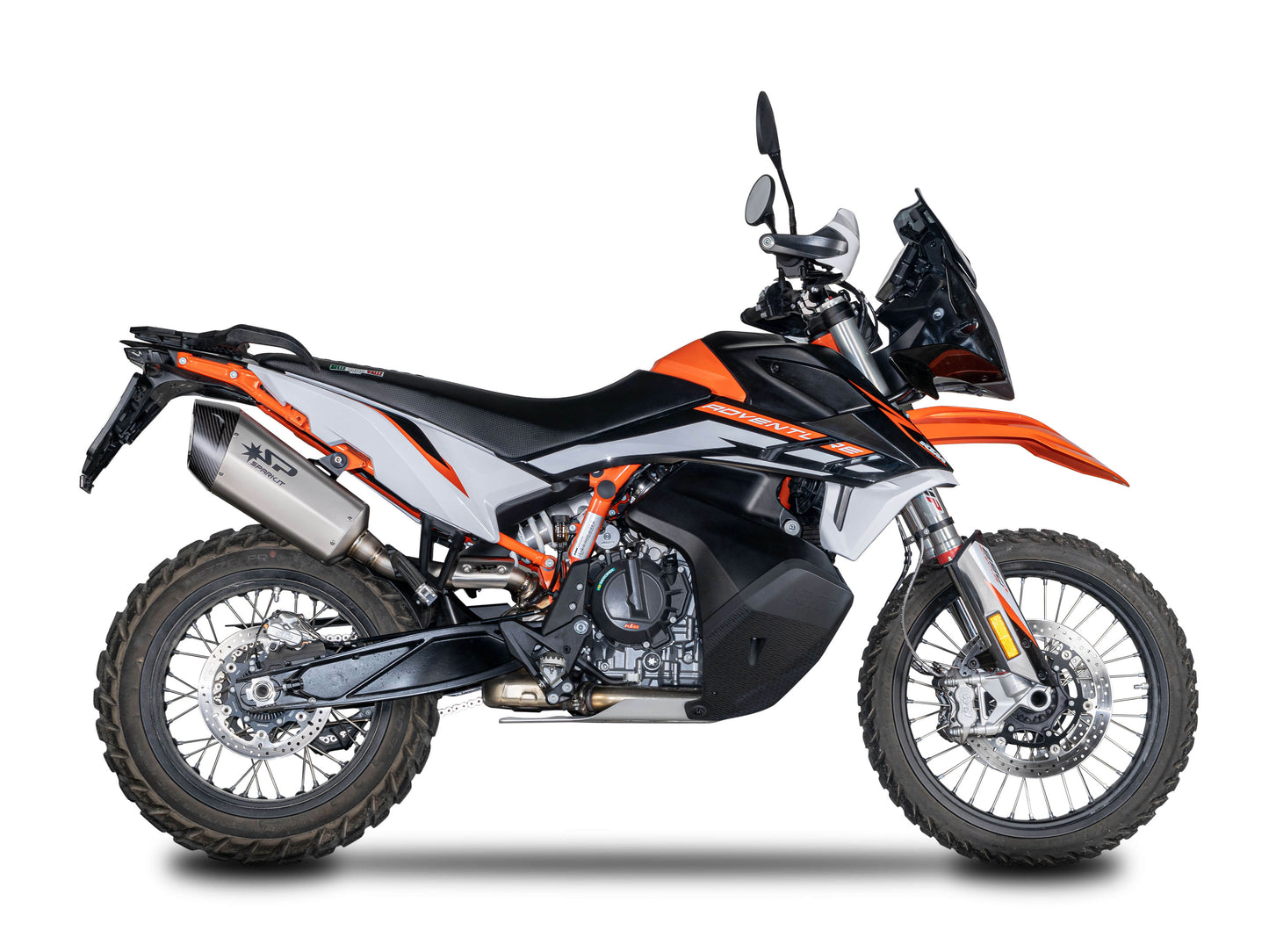 SPARK GHU0601 KTM 790 Adventure / 890 Adventure R (2021+) Titanium Full Exhaust System "Fighter EVO" (EU Homologated)